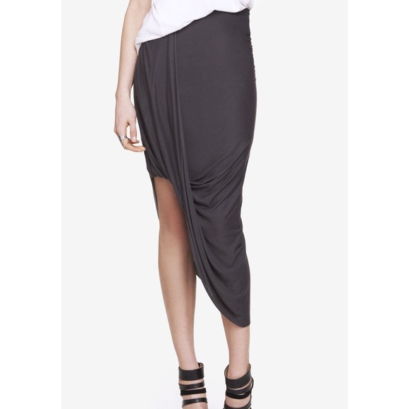 Express Loop Front Asymmetrical Skirt - Picture 1 of 5